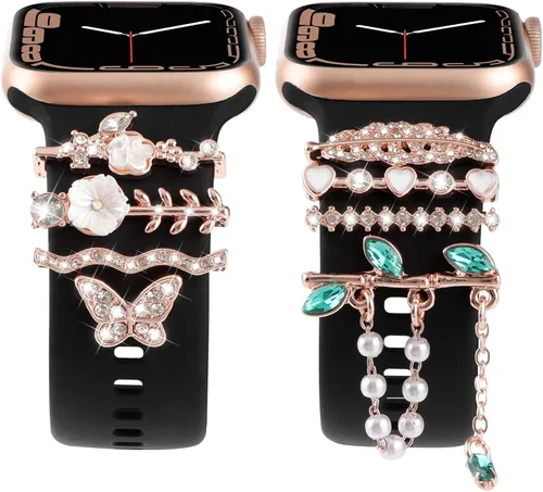 Correas de reloj compatibles con Apple Watch Band de 1.614 in, 1.575 in, 1.496 in, 1.654 in, 1.732 in, 1.772 in, 1.929 in, para mujer, accesorios