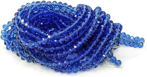 Miniatura 71 de Cuentas de vidrio Rondelle de 0.079 in para hacer joyas, cuentas espaciadoras de Briolette Crytal facetadas para pulseras, collares, aretes