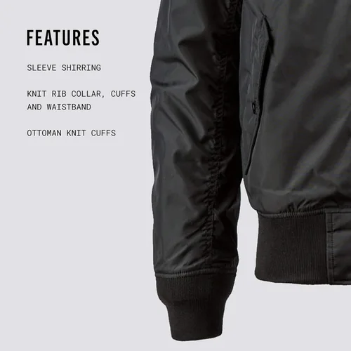 Miniatura 4 de Alpha Industries MA-1 Skymaster Chamarra de aviador impermeable para hombre.