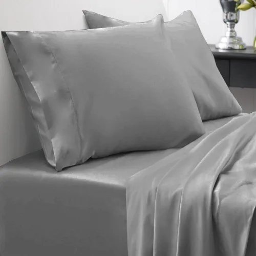 Miniatura 7 de Juego de edredón tamaño completo con sábanas - Colección de ropa de cama de 7 piezas - 1 edredón, 1 sábana bajera, 1 sábana plana, 4 fundas de Gris