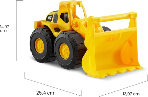 Miniatura 5 de Juego de juguetes de construcción CAT, paquete de 2 camiones de juguete de flota de construcción de 10" con piezas articuladas, divertido y duradero