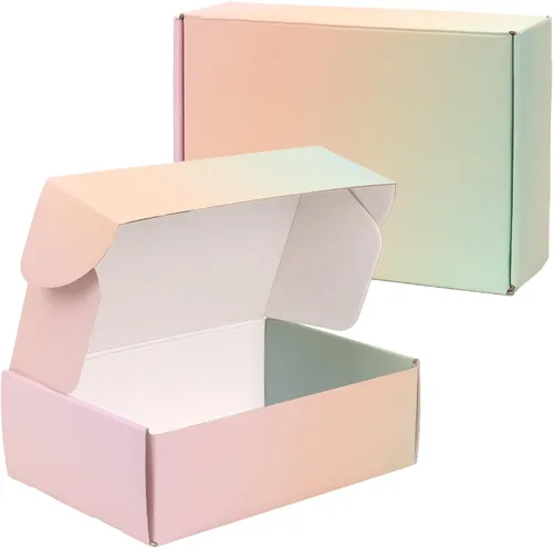Miniatura 21 de Paquete de 30 cajas de envío pequeñas de 6 x 4 x 1.6 pulgadas, cajas de cartón corrugado rosa para embalaje, envío y correo para pequeñas empresas