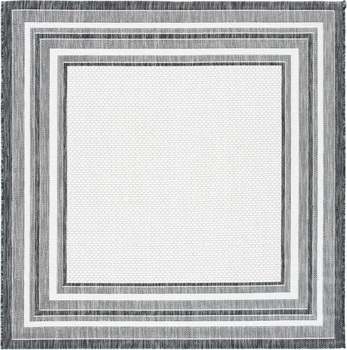 Miniatura 71 de SAFAVIEH Alfombra lavable al aire libre Courtyard Collection – 4' x 5'7", beige oscuro y beige, no desprende pelusa y fácil de limpiar, ideal