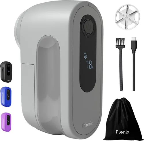 Miniatura 8 de Pionix Afeitadora de tela, afeitadoras de suéter para eliminar pelusas, desfuzzer de alto perfo, afeitadora eléctrica recargable para pelusas