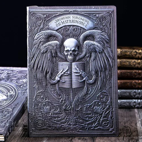 Miniatura 8 de Diario sin forro – Phoenix Brass 3D con diseño de arte en relieve de tapa dura en blanco, cuaderno de bocetos A5 con 2 marcadores, 8.4 x 5.7 Phoenix