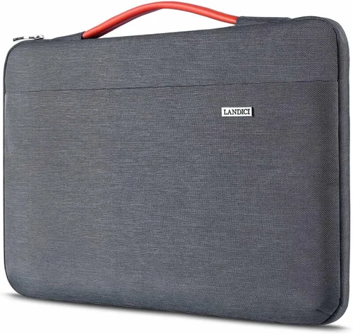 Miniatura 10 de LANDICI Funda para Laptop de 360° de 14 15 Pulgadas Compatible con MacBook Air 15 M2/M3/M4 2022-2025, MacBook Pro 15, Hp Chromebook 14, Bolsa Gris