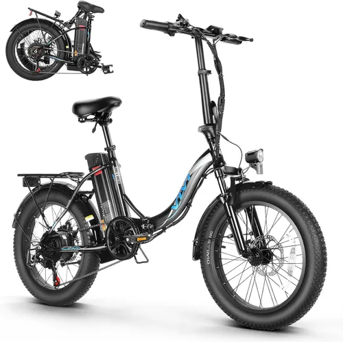 Vivi Bicicleta eléctrica 20 "x3.0 MT20UL Fat Tire Bicicleta eléctrica con 48V 499.2WH batería extraíble