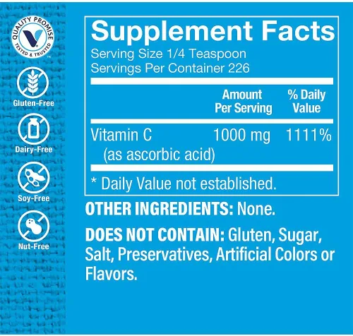 Miniatura 2 de The Vitamin Shoppe Vitamina C 1,000 mg - Apoyo inmunológico, protección antioxidante y formación de colágeno, vitamina diaria