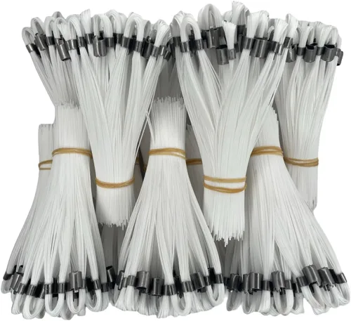 Stake Chaser® Banderas profesionales de marcado (bigotes), 6 pulgadas, color blanco, paquete de 1000 para utilidad y construcción
