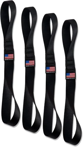Chase Harper USA - Extensores de amarre de gancho suave de la serie Powersport 2020 - 1" de ancho x 14" de largo (juego de 4) - 3,100 lb Resistencia