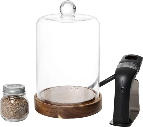 Miniatura 8 de Crafthouse by Fortessa - Caja de cristal para ahumar cóctel con ahumador de mano