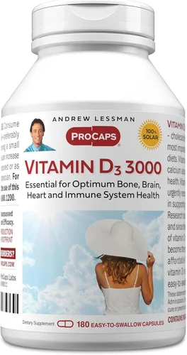 Miniatura 13 de Andrew Lessman Vitamina Cápsulas – Alta Potencia, esencial para la absorción de calcio, apoya la salud de los huesos, la función muscular saludable