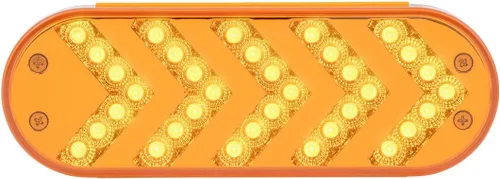 Miniatura 11 de Grand General 77126 - Luz LED (secuencial rojo ovalado de 5 flechas Spyder 35, lente roja), 1 paquete Rojo/Rojo