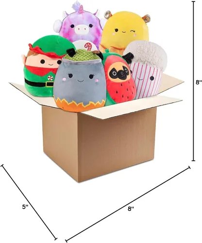 Miniatura 10 de Squishmallows Mystery - Paquete económico de 3 estrujables de 10 y 8 pulgadas, obtén un peluche grande y dos pequeños de Jazwares por menos, juguete