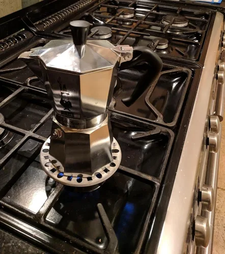Miniatura 7 de Salvamanteles reductores de anillo de gas de 4.5 pulgadas, accesorios universales de estufa para estufa, cocina de horno, café expreso a fuego lento