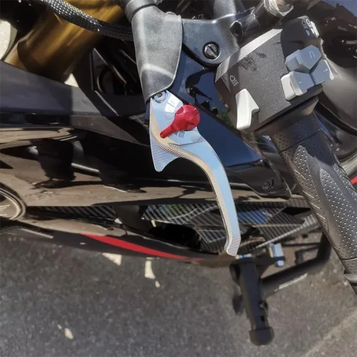 Miniatura 9 de Juego de manetas de embrague de freno corto Shark de 2 dedos compatible con Yamaha Fazer FZ-1 FZ-8 FZ-6 FZ-6R FZS60, aleación de aluminio CNC (negro)