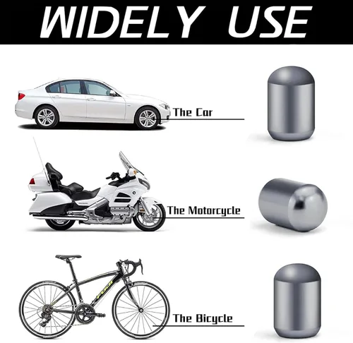 Miniatura 2 de JUSTTOP 4 tapones para válvulas de neumáticos de automóvil, cubierta de tapas de aire, universales para automóviles, SUV, bicicletas, camiones