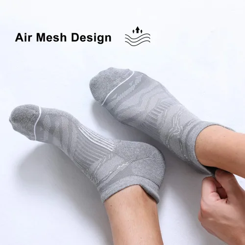 Miniatura 3 de FITRELL Men's 6 Pack Ankle Running Socks Low Cut Cushioned Athletic Sports Socks 7-99-1212-15