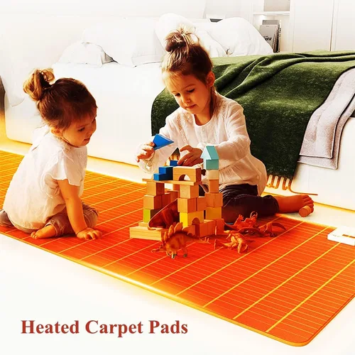 Miniatura 3 de Electric Heated Floor Mat Electric Heating Carpet Heated Blanket Area Rug, Floor Warming Heater Foot Warmer with Adjustable Temperature &