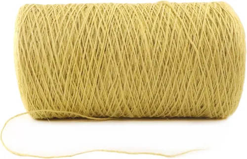 Miniatura 38 de Cuerda de yute natural, 1.5 pulgadas de diámetro, 50 pies de largo, 4 hebras, manualidades y manualidades, decoración de jardín y hogar, hamaca