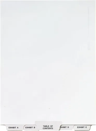 Avery Avery-Style - Divisores con pestaña inferior LGL, 27 pestañas, exhibición A-Z, tamaño carta (8.5 x 11), blanco, 27 por juego (11376)