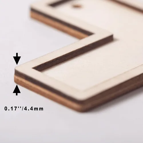Miniatura 4 de Cregugua Paquete de 12 cruces de madera contrachapada de álamo sin terminar para manualidades