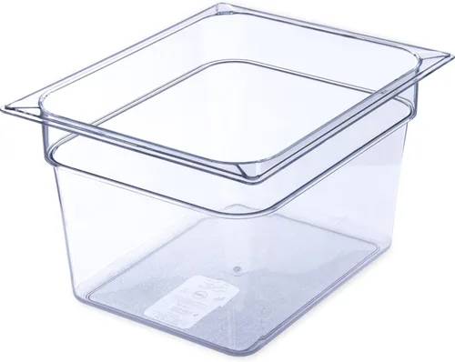 Miniatura 10 de Carlisle FoodService Products Storplus Bandeja de Comida Tamaño 1/2 para Catering, Buffets y Restaurantes, Policarbonato de 6 Pulgadas de Negro