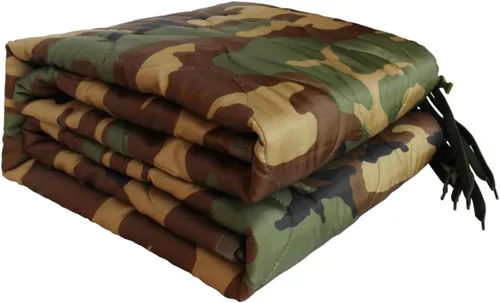 Miniatura 15 de Forro de poncho de camuflaje, manta militar, saco de dormir militar, con una bolsa de transporte de compresión, para viajes, senderismo, campamento