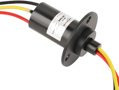 Miniatura 2 de Mini anillo colectando eléctrico para generador eólico 3-Wire 250RPM 600V Anillo colector de energía Anillo colector de turbina de viento Anillos