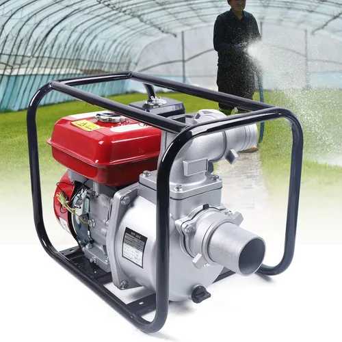 Miniatura 3 de Bomba de agua de gasolina de 7.5 HP 3600rpm, bomba de basura semialimentada a gas, bomba de agua de alta presión, bomba de agua de transferencia Rojo