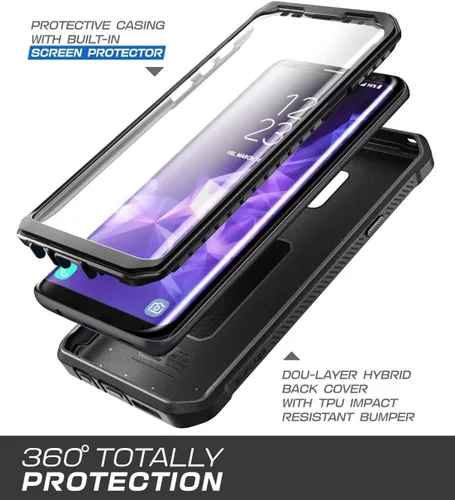 Miniatura 2 de SUPCASE Unicorn Beetle Pro Series - Funda diseñada para Samsung Galaxy S9+ Plus, con protector de pantalla integrado, funda resistente de cuerpo