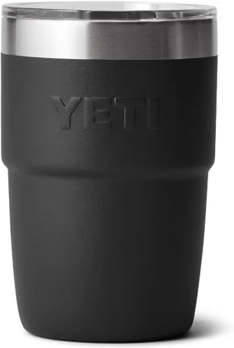 Miniatura 6 de YETI Rambler Taza de café aislada de 8 onzas con tapa, taza de café apilable de doble pared aislada al vacío, forro de cerámica DuraSip, diseño apto