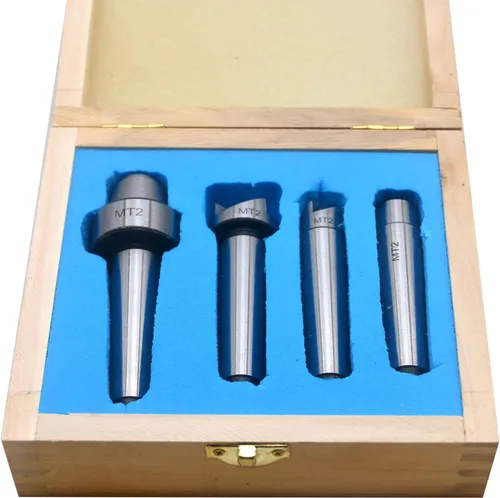 Miniatura 6 de Juego de 4 piezas de centro de transmisión de torno de madera para carpintería, montaje 1MT