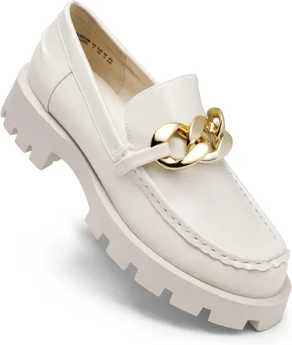 Miniatura 4 de DREAM PAIRS Women's Loafers Leather Chunky Slip-on Loafer Shoes Penny Casual Fashion Work Shoes