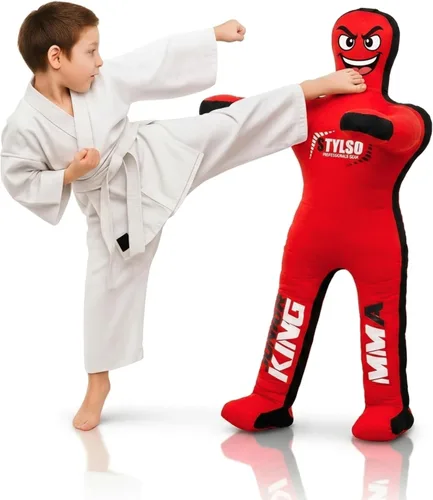 Miniatura 10 de Maniquí de lucha libre sin relleno para niños – Maniquí de agarre juvenil BJJ, MMA, Jiu Jitsu y compañero de entrenamiento de judo – Compañero