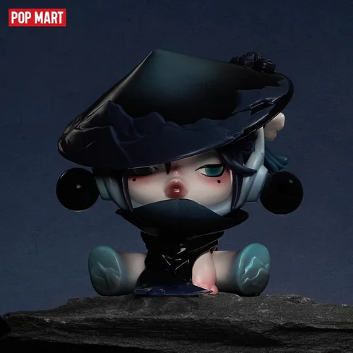 Miniatura 3 de POP MART SKULLPANDA - Figuras de la serie The Ink Plum Blossom, 12 figuras de caja ciega de SKULLPANDA, figuras de acción de diseño aleatorio
