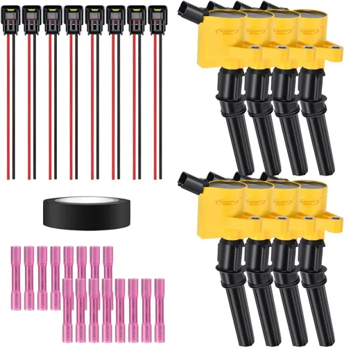 Miniatura 28 de Juego de 4 bobinas de encendido y conector hembra arnés de enchufe compatible con Infiniti Frontier Altima Versa Sentra NV200 Rogue FX50 QX60 QX70