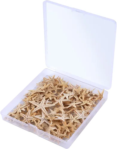 Miniatura 6 de 100 piezas pequeñas estrella de mar estrella de mar conchas de mar playa para manualidades 0.4"-1