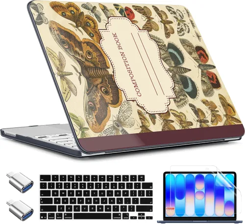 Miniatura 52 de TWOLSKOO Funda para MacBook Neo de 13 pulgadas 2026 A3404 A18 Pro Chip, carcasa rígida de plástico con adaptador tipo C, 2 fundas para cámara web