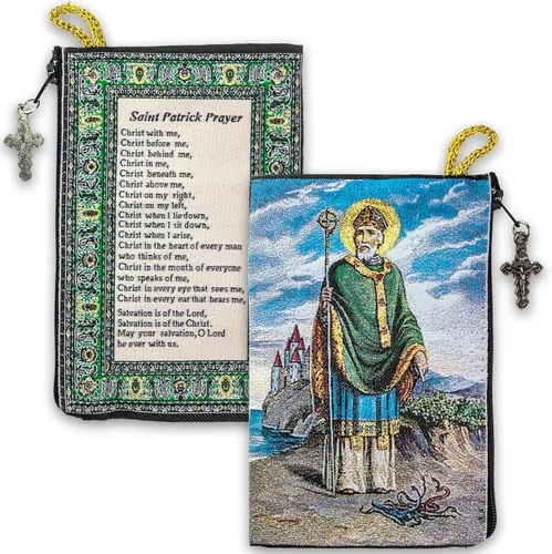 Miniatura 50 de Bolsa de rosario católico, estuche de rosario de bautismo para niños con números 6:24-26, versículo de la Biblia, 4 x 6 pulgadas, joyería y monedero