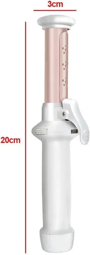 Miniatura 3 de Mini plancha rizadora inalámbrica, 30 W, 2 en 1, recargable por USB, de cerámica, rizador de pelo de viaje para peinado, uso húmedo y seco (blanco)