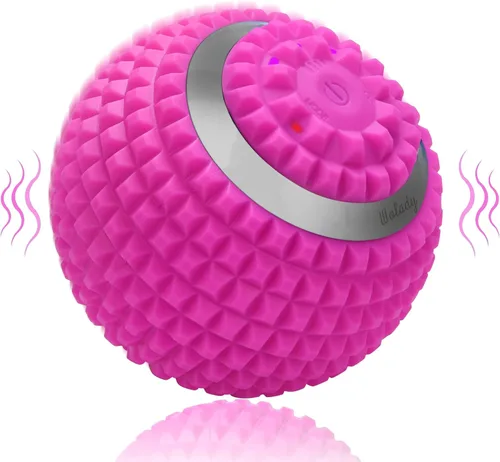 Miniatura 8 de Pelota de masaje vibratoria, rodillo de masaje de yoga de alta intensidad de 4 velocidades, alivia la tensión muscular, bolas de masaje de presión