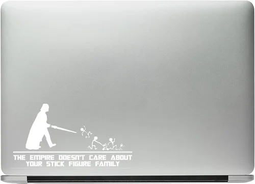 Miniatura 3 de AG-673 - Adhesivo adhesivo de vinilo con texto en inglés «The Empire Doesn't Care About Your Family» para automóvil, camión, pared, portátil