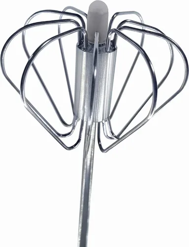 Miniatura 3 de Batidor de acero inoxidable, batidor manual fácil de usar y batidor de émbolo, para hacer espuma, espuma y crema batida, batidor de huevos Rojo