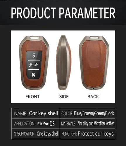 Miniatura 4 de ontto Carcasa de metal para llave de automóvil para Peugeot 508/2008/3008/5008, 5008, funda para llave de control remoto inteligente para Citroen C3