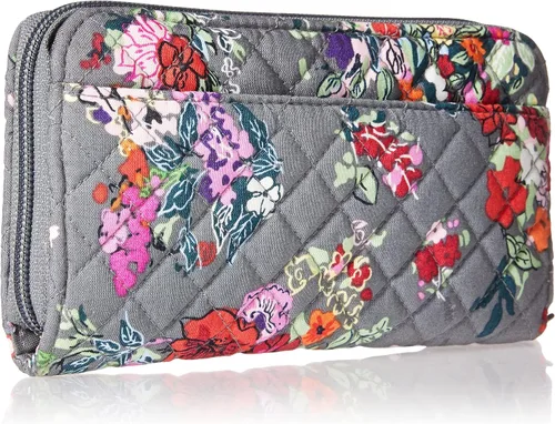 Miniatura 2 de Vera Bradley Pulsera de acordeón de algodón para mujer con protección RFID