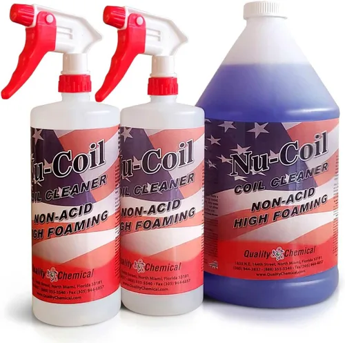 Quality Chemical Nu-Coil - Limpiador de bobina de condensador alcalino concentrado/de grado profesional para unidad de CA/limpiador de bobina de CA,