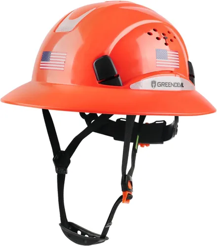 Miniatura 7 de Casco de seguridad de construcción ventilado de ala completa, casco de seguridad aprobado por la OSHA Cascos De Construcción, cascos de trabajo