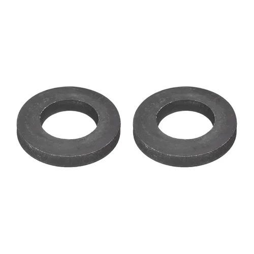 Miniatura 34 de Uxcell Arandela plana de acero al carbono para pernos M8, 10 piezas M8 x 16 x 1.5mm, aleación de acero negro oxidado de grado 8.8, sujetadores