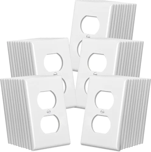 Miniatura 13 de CML - Placas decorativas de pared, paquete de 100 cubiertas de receptáculo de toma eléctrica, cubiertas de interruptor de 1 banda, tamaño estándar